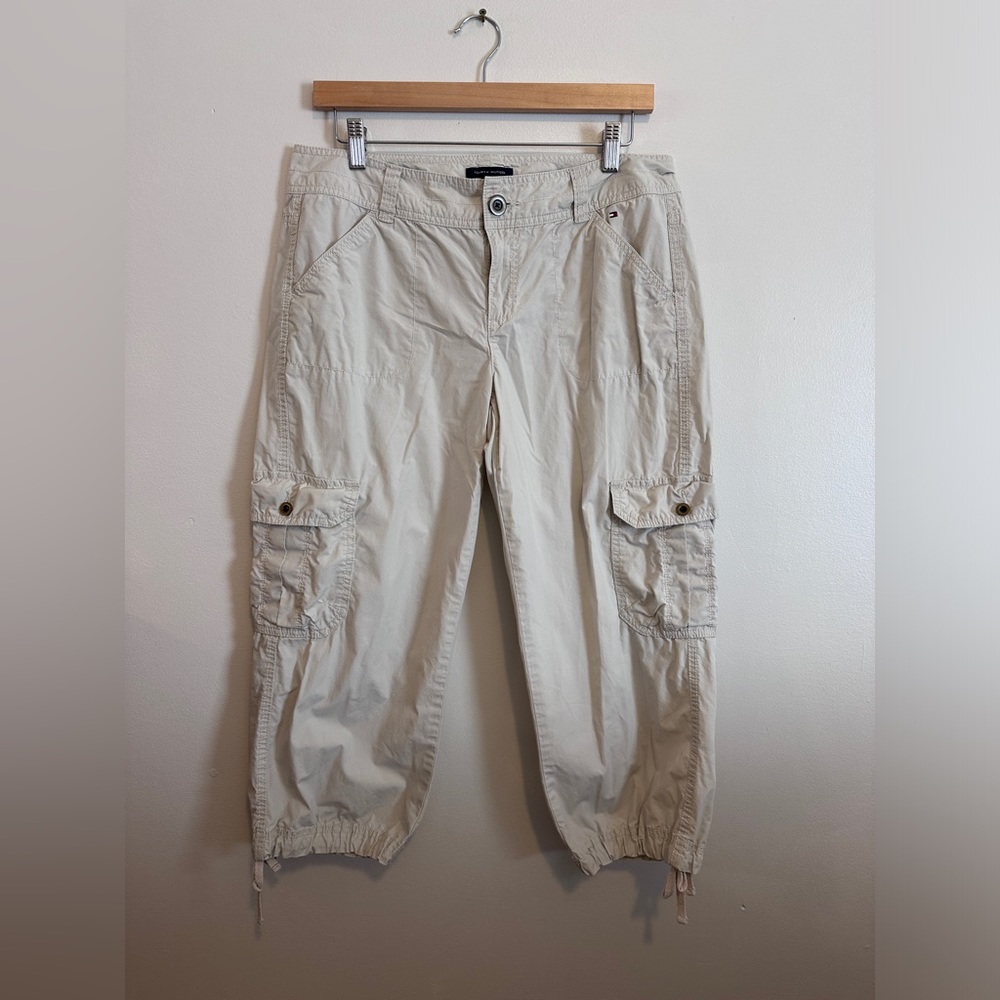 TOMMY HILFIGER 100% Cotton Cropped Cargos